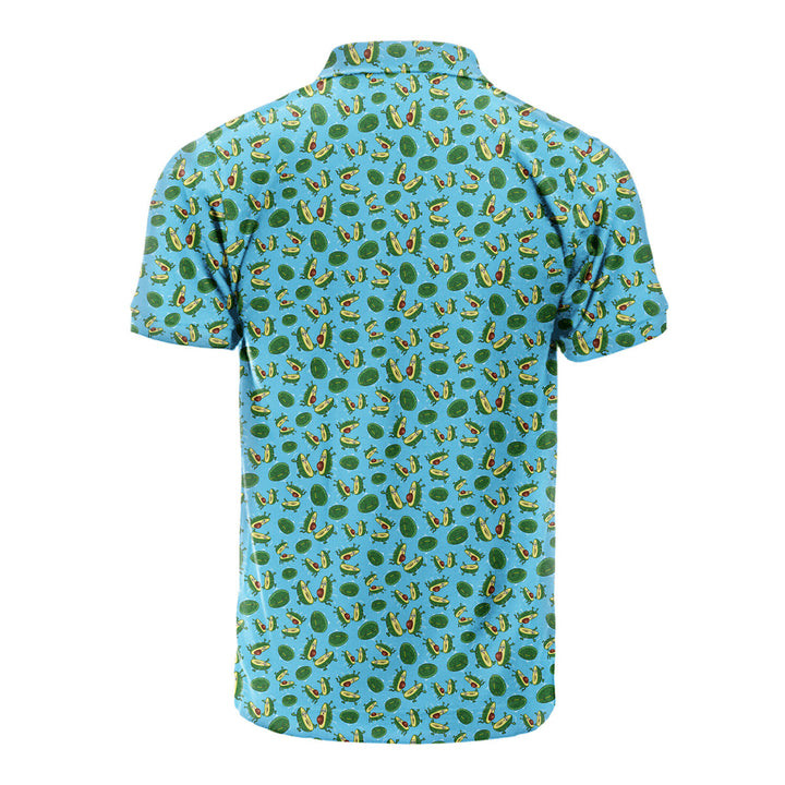 The Avocado Jump - Funny Golf Polo Shirt