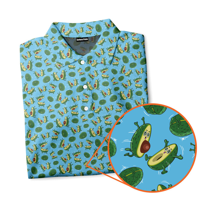 The Avocado Jump - Funny Golf Polo Shirt