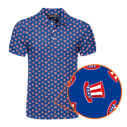 Uncle Sam Patriotic - Golf Polo Shirt 