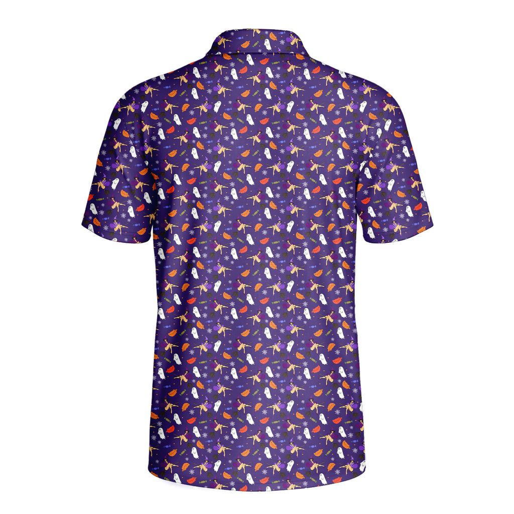 Halloween Seductive Witch - Funny Golf Polo Shirt-Polo Shirt For Men-Gerbera Prints