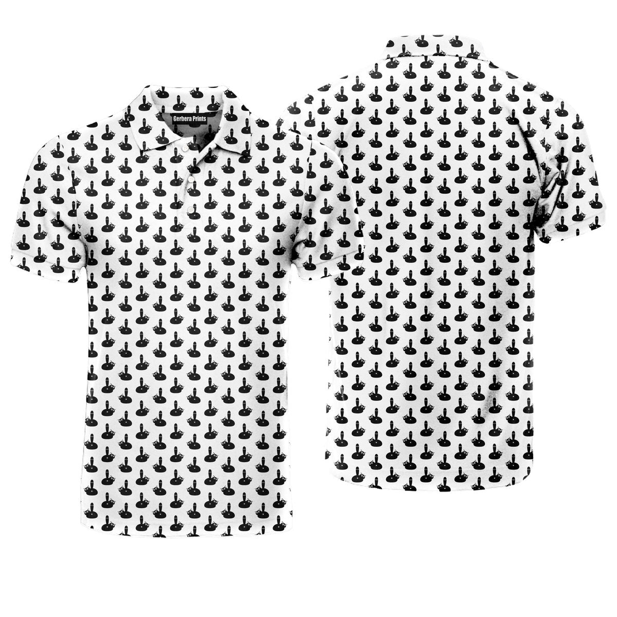 Puss Birdie Tail - Funny Golf Polo Shirt 