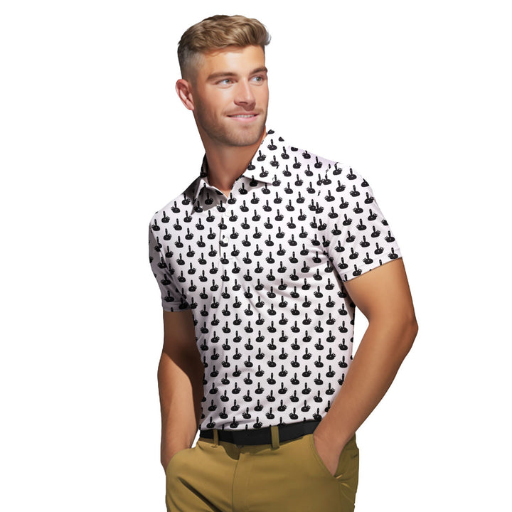 Puss Birdie Tail - Funny Golf Polo Shirt 