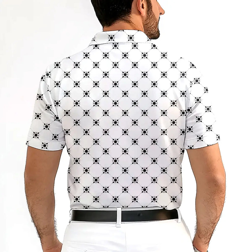 Fertilization-Polo Shirt For Men-Gerbera Prints