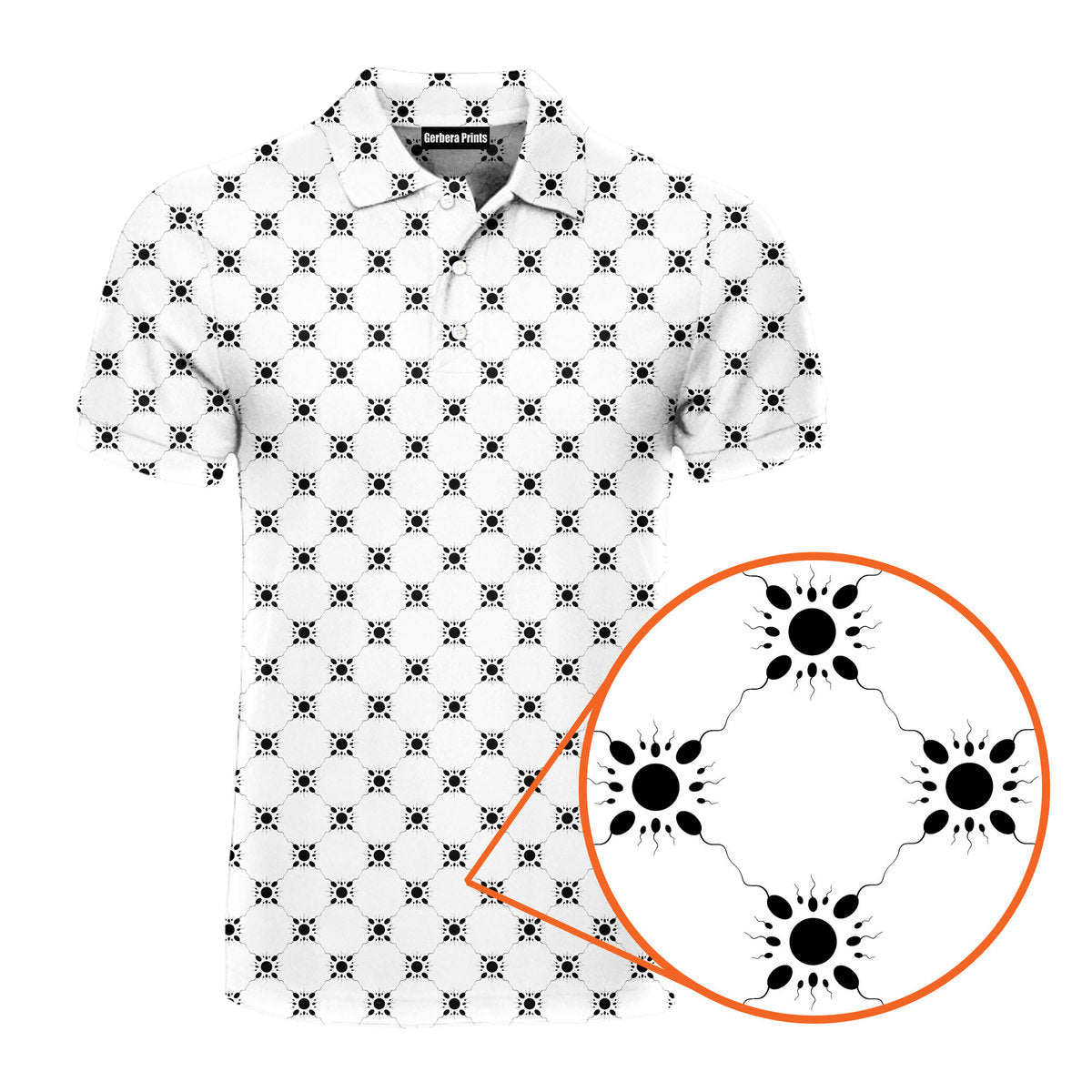 Fertilization - Funny Golf Polo Shirt-Polo Shirt For Men-Gerbera Prints