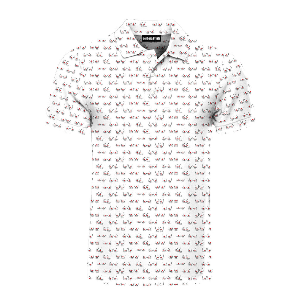Chestnuts Roasting on an Open Fire - Funny Golf Polo Shirt-Polo Shirt For Men-Gerbera Prints