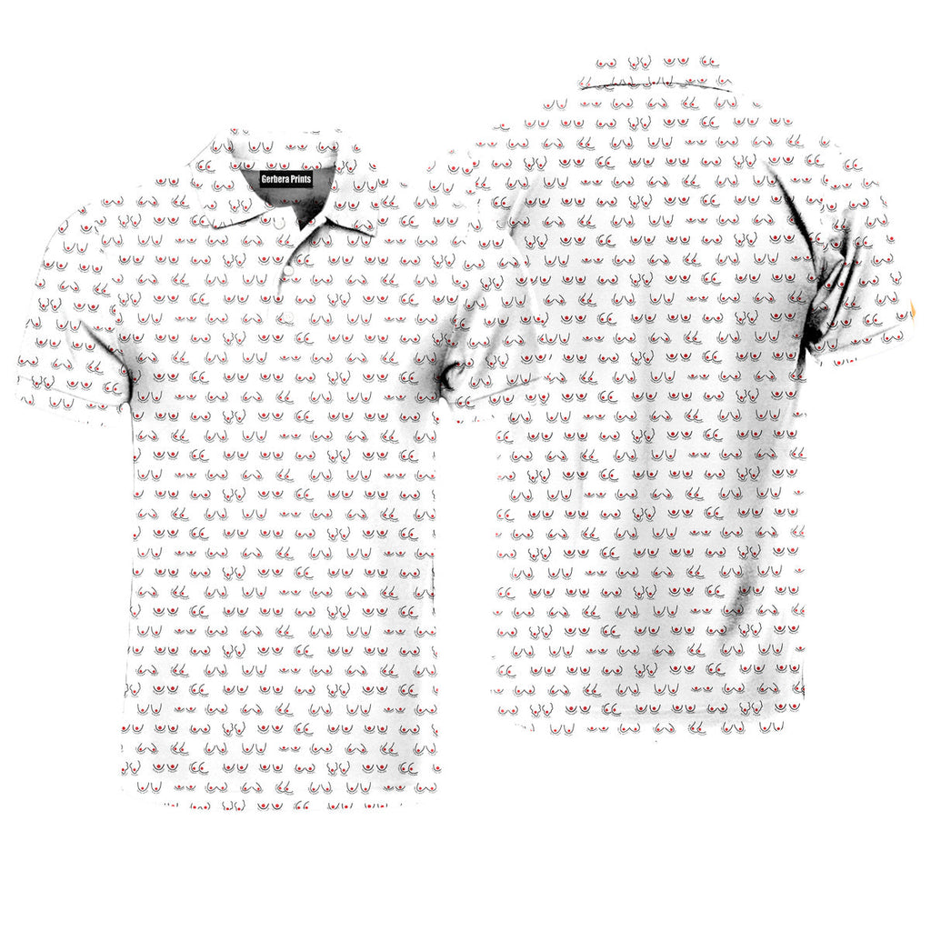Chestnuts Roasting on an Open Fire - Funny Golf Polo Shirt-Polo Shirt For Men-Gerbera Prints