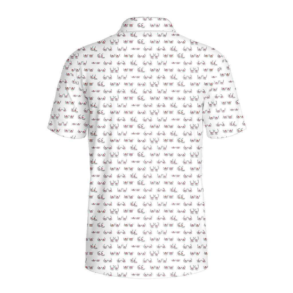 Tits the Season To Be Jolly-Polo Shirt For Men-Gerbera Prints