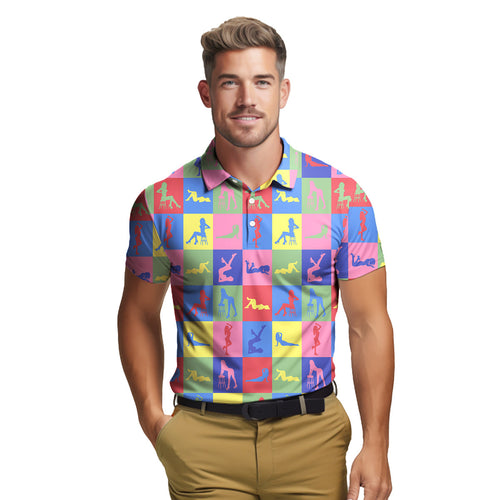 Peep Show - Funny Golf Polo Shirt-Polo Shirt For Men-Gerbera Prints