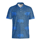 Merry Christmas Holiday Hidden Text Message - Golf Polo Shirt-Polo Shirt For Men-Gerbera Prints