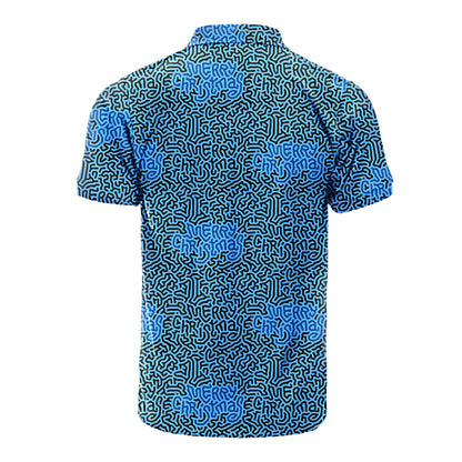 Merry Christmas Holiday Hidden Text Message - Golf Polo Shirt 