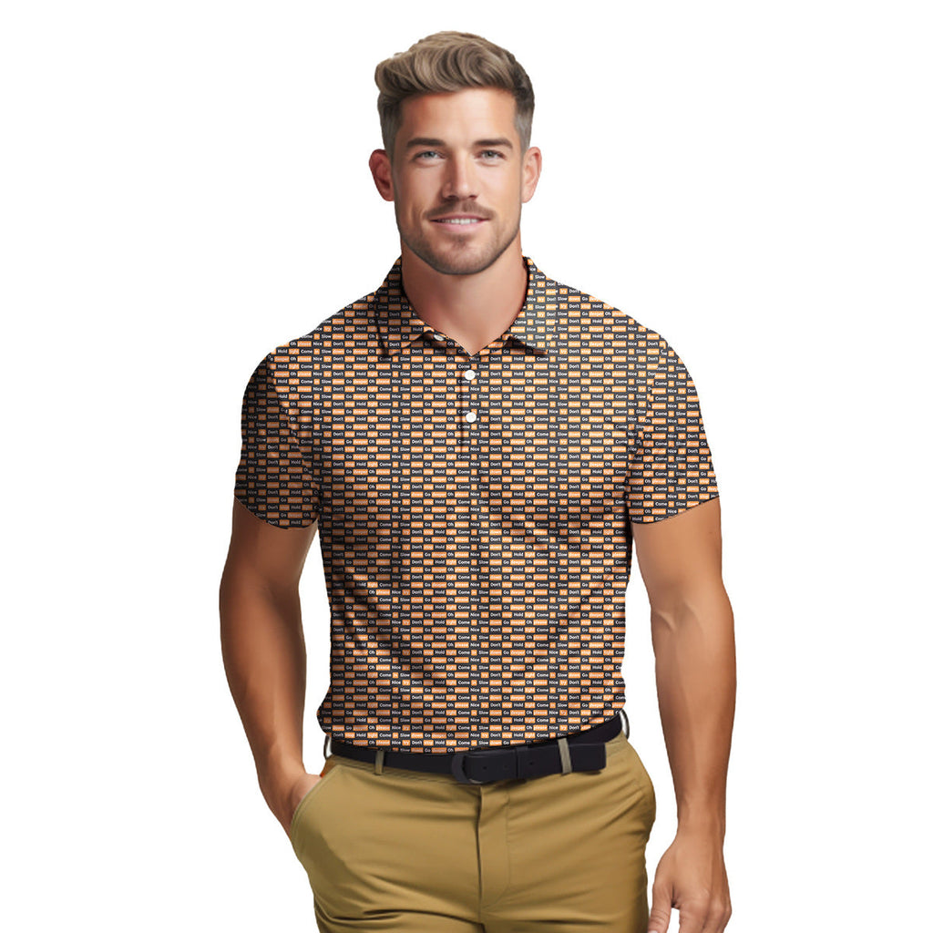 Po*n hub - Funny Golf Polo Shirt-Polo Shirt For Men-Gerbera Prints