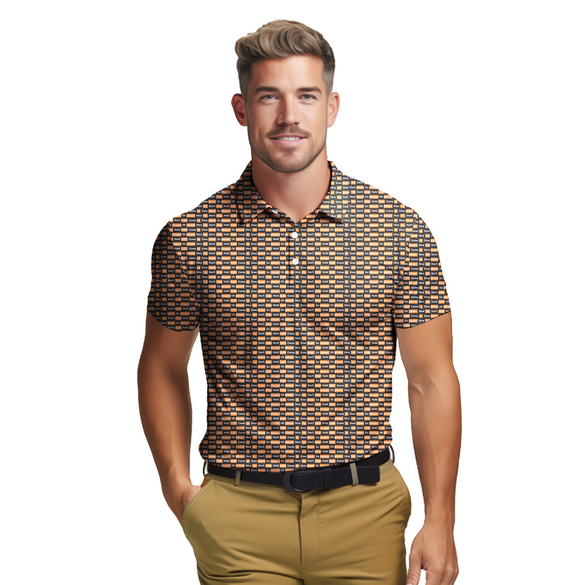 Po*n hub - Funny Golf Polo Shirt-Polo Shirt For Men-Gerbera Prints