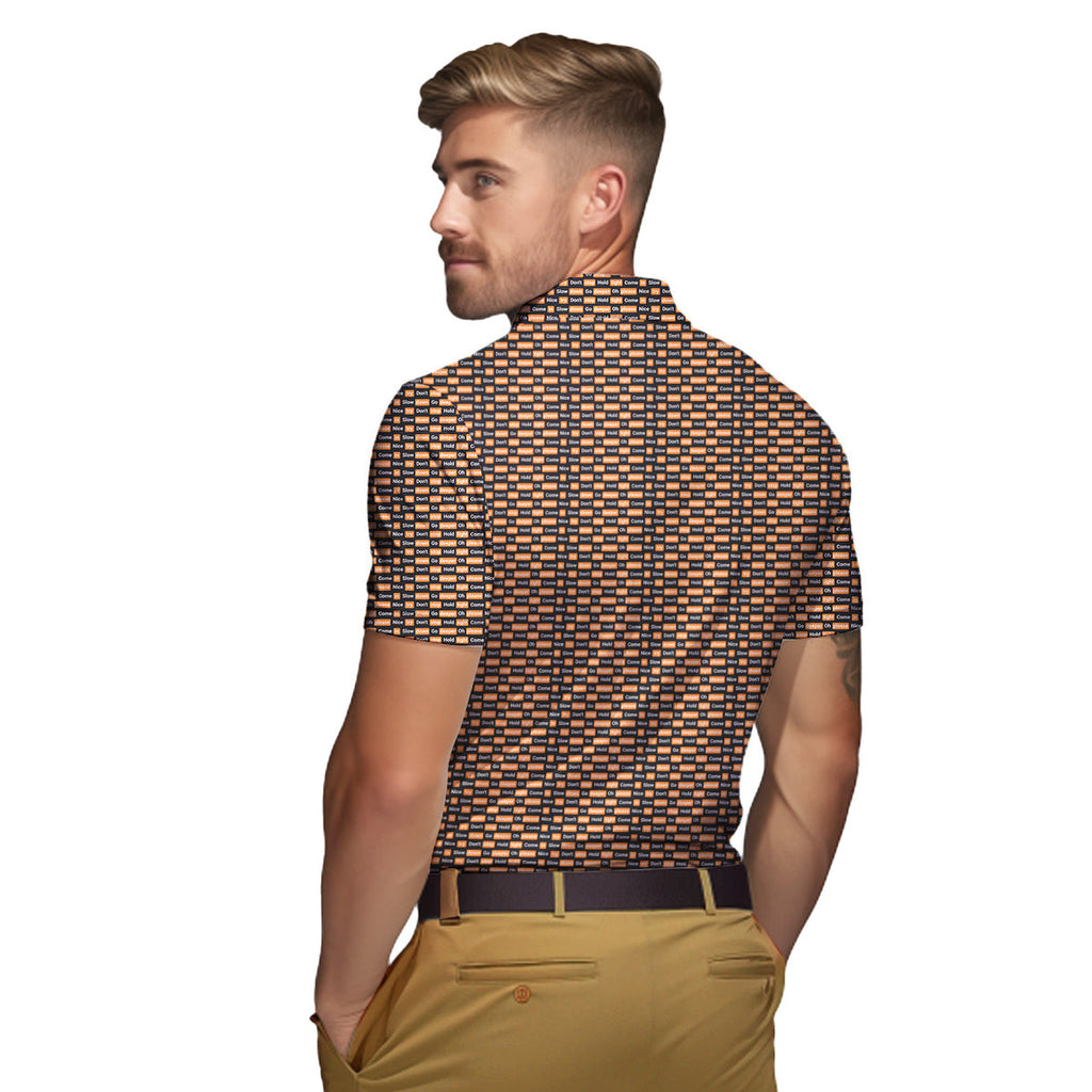 Po*n hub - Funny Golf Polo Shirt-Polo Shirt For Men-Gerbera Prints