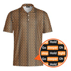 Po*n Hub-Polo Shirt For Men-Gerbera Prints