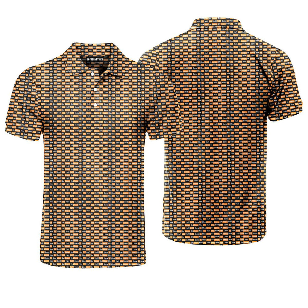 Po*n hub - Funny Golf Polo Shirt-Polo Shirt For Men-Gerbera Prints