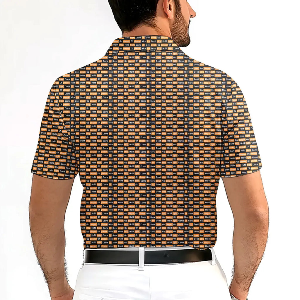 Po*n Hub-Polo Shirt For Men-Gerbera Prints