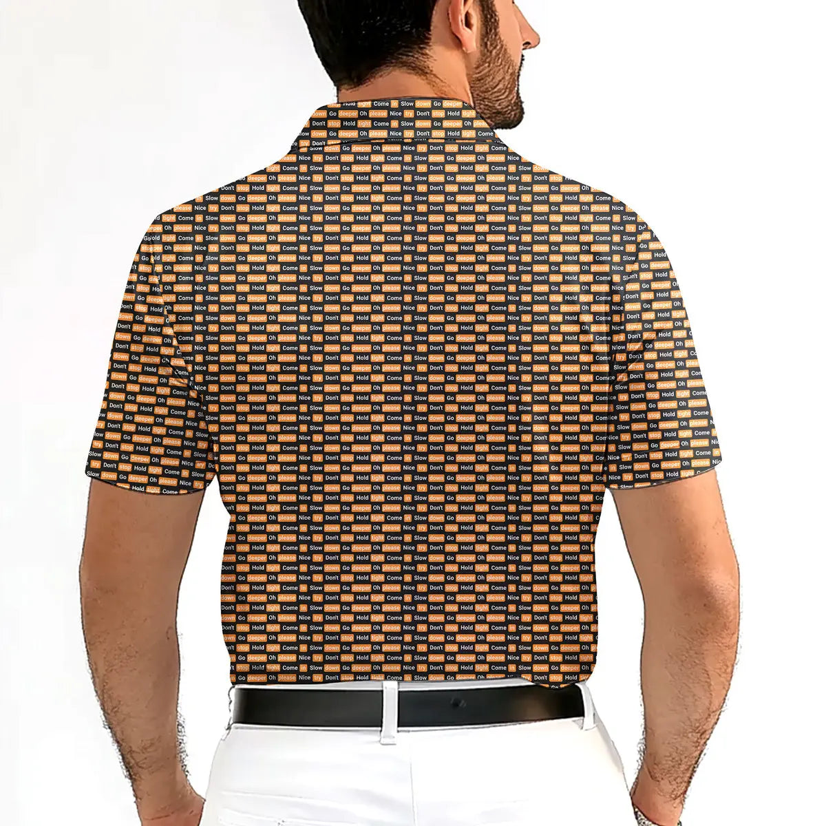 Po*n Hub-Polo Shirt For Men-Gerbera Prints