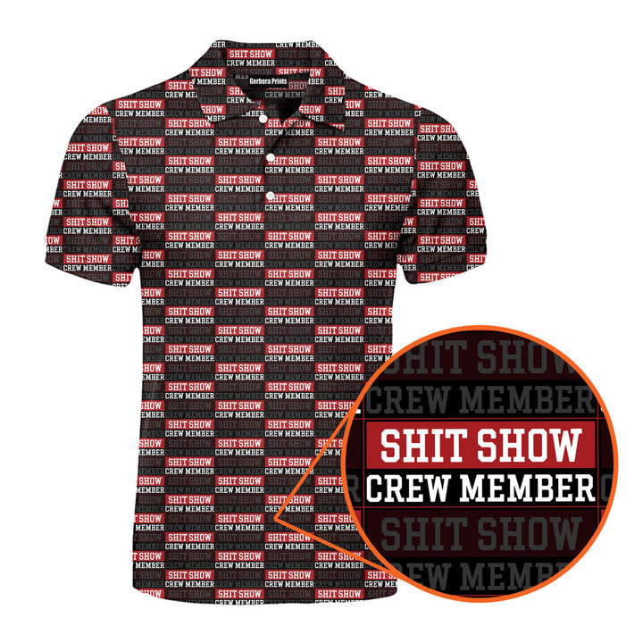 Shiet Show Crew Member - Funny Golf Polo Shirt