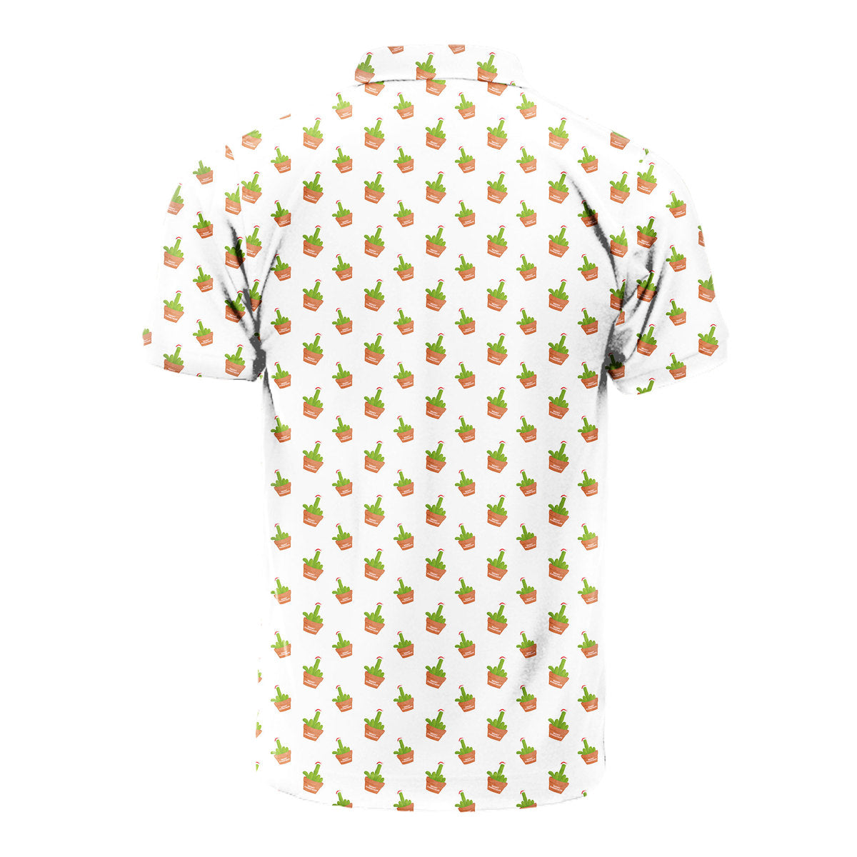 Cactus Merry Christmas - Funny Golf Polo Shirt-Polo Shirt For Men-Gerbera Prints