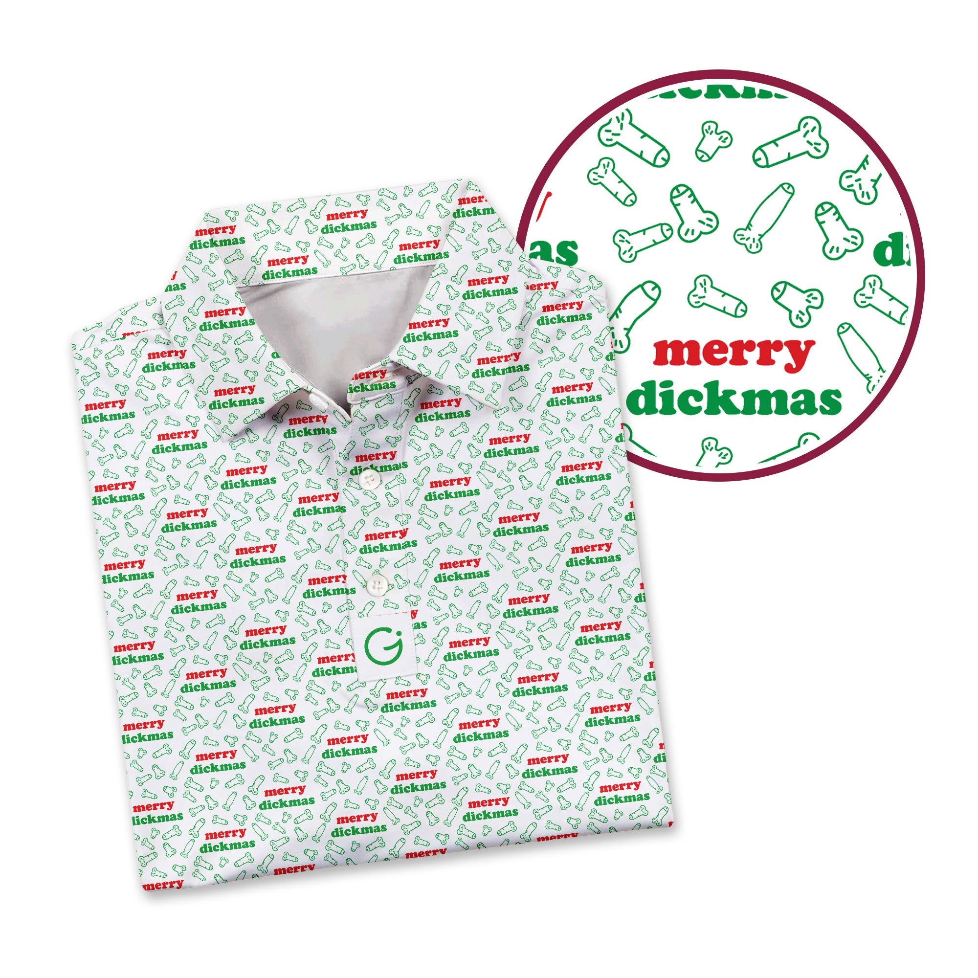 Joyeux Dickmas - Polo de golf amusant