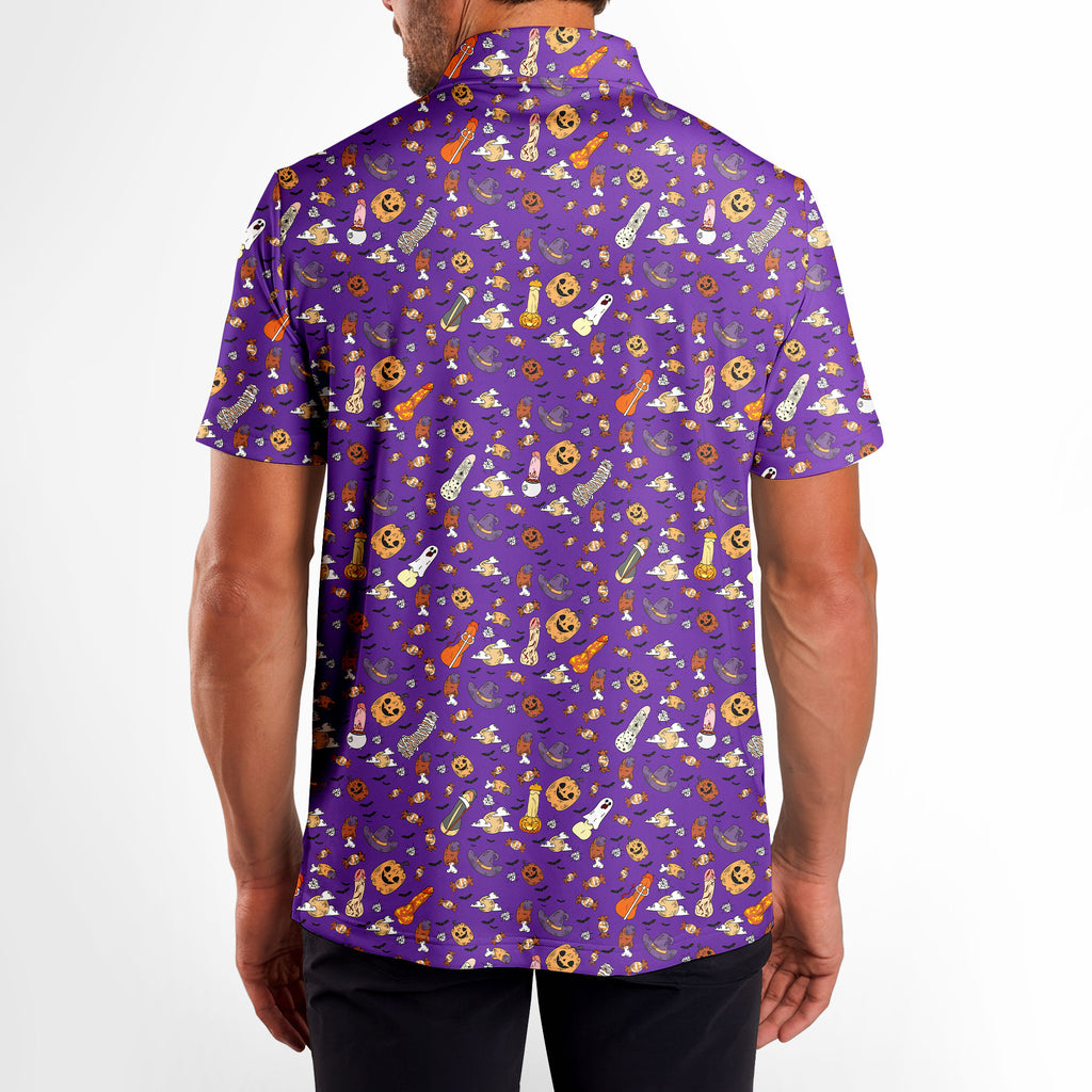 Trick or Meat Halloween Surprise - Funny Golf Polo Shirt Polo Shirt For Men