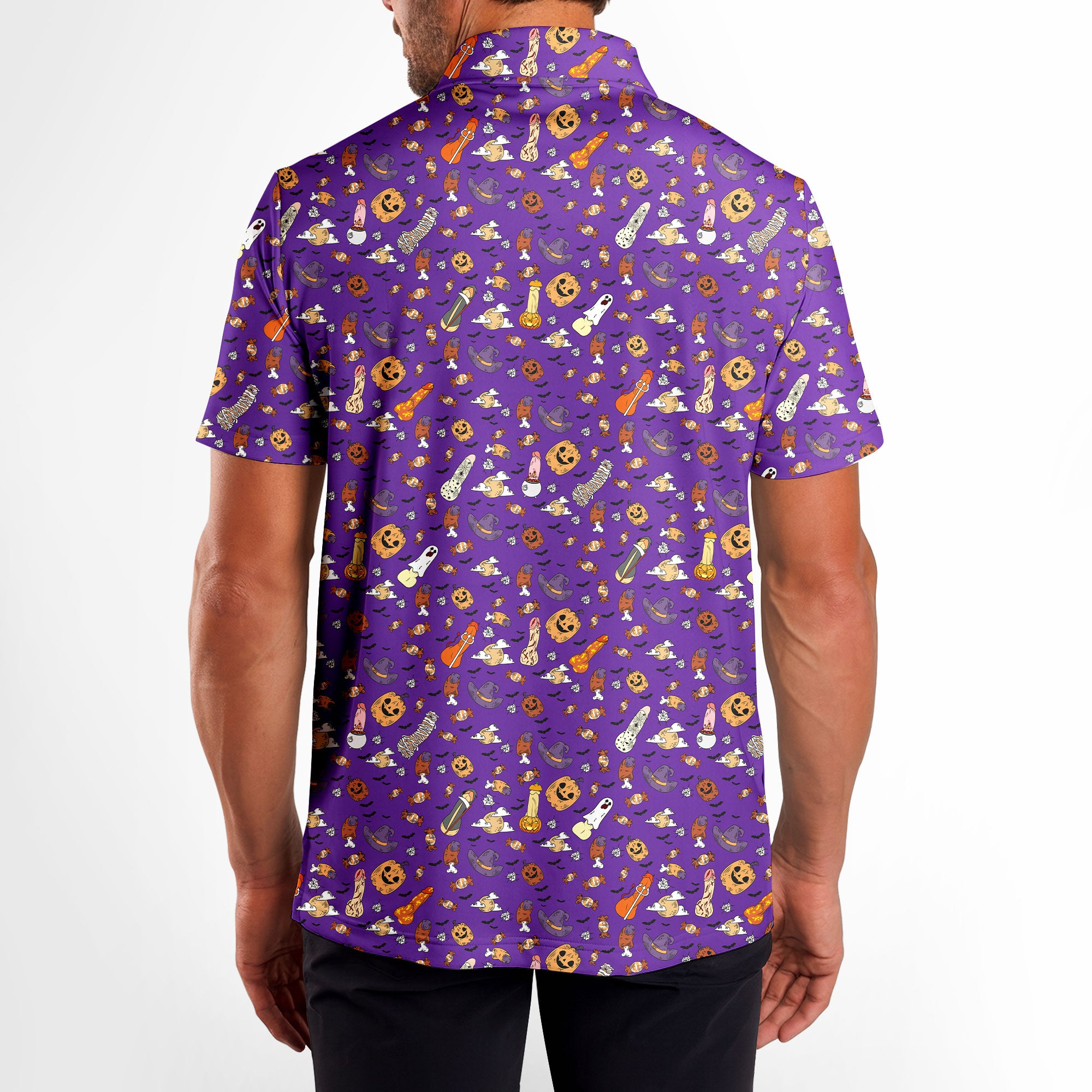 Trick or Meat Halloween Surprise - Funny Golf Polo Shirt Polo Shirt For Men