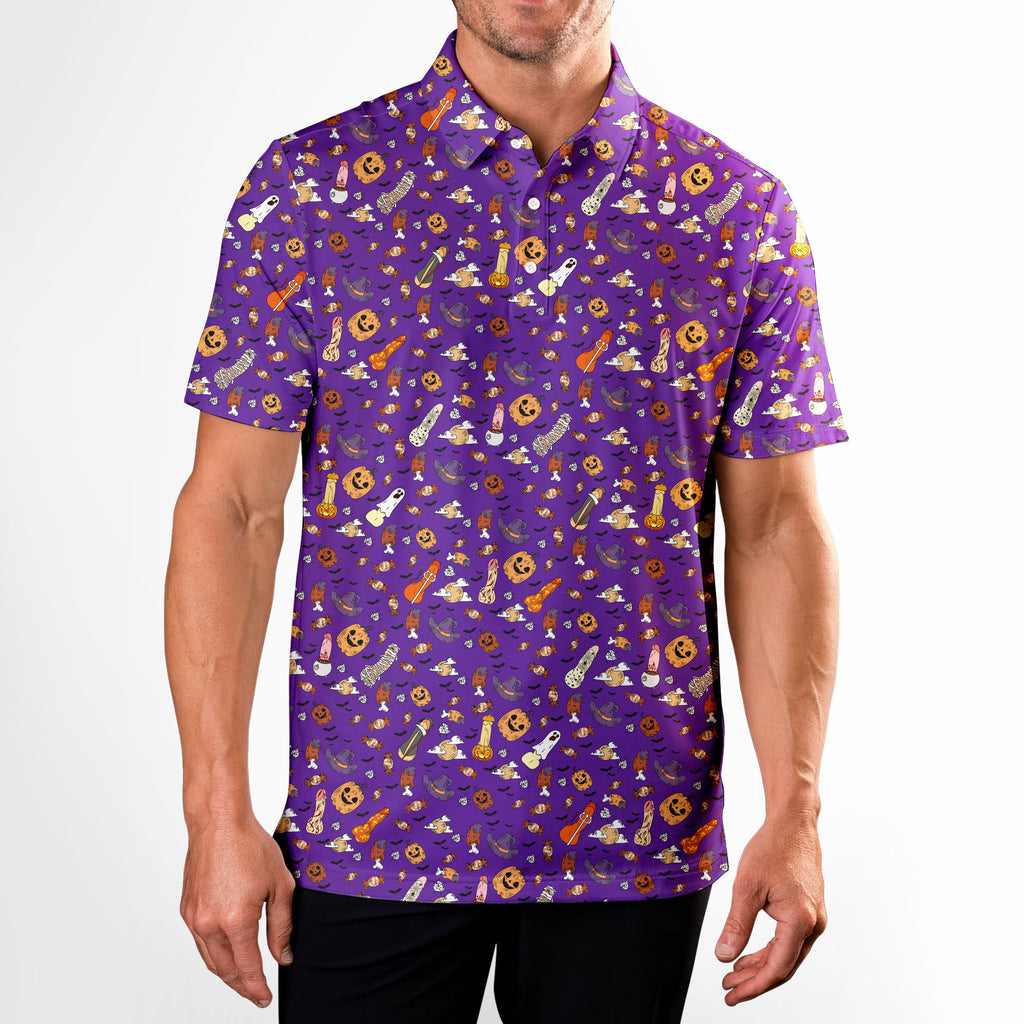 Trick or Meat Halloween Surprise - Funny Golf Polo Shirt Polo Shirt For Men