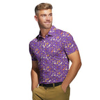 Trick or Meat Halloween Surprise - Funny Golf Polo Shirt-Polo Shirt For Men-Gerbera Prints
