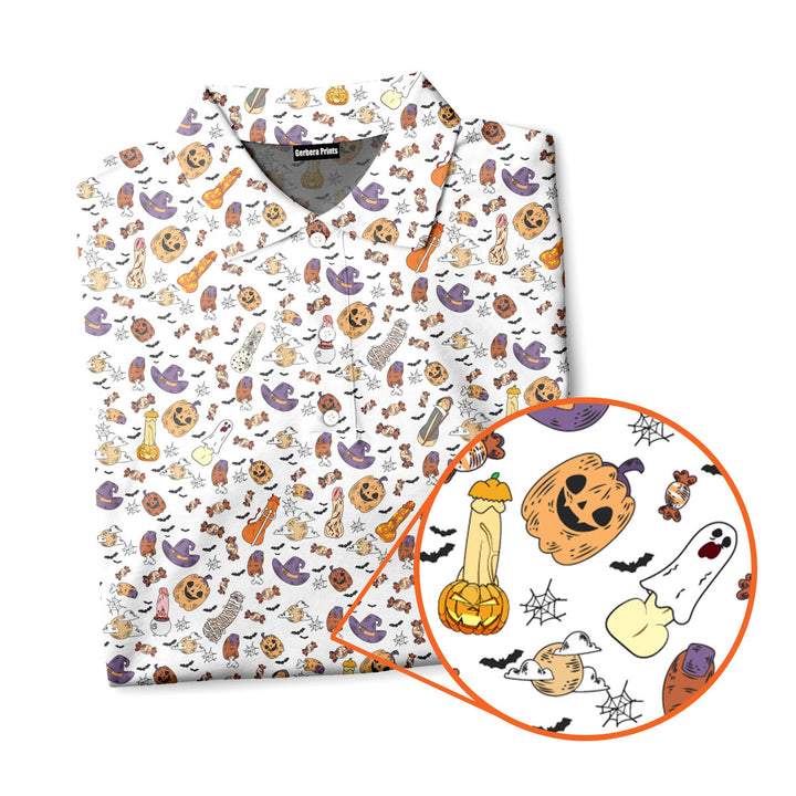 Penis Dick or Treat Halloween - Funny Golf Polo Shirt 