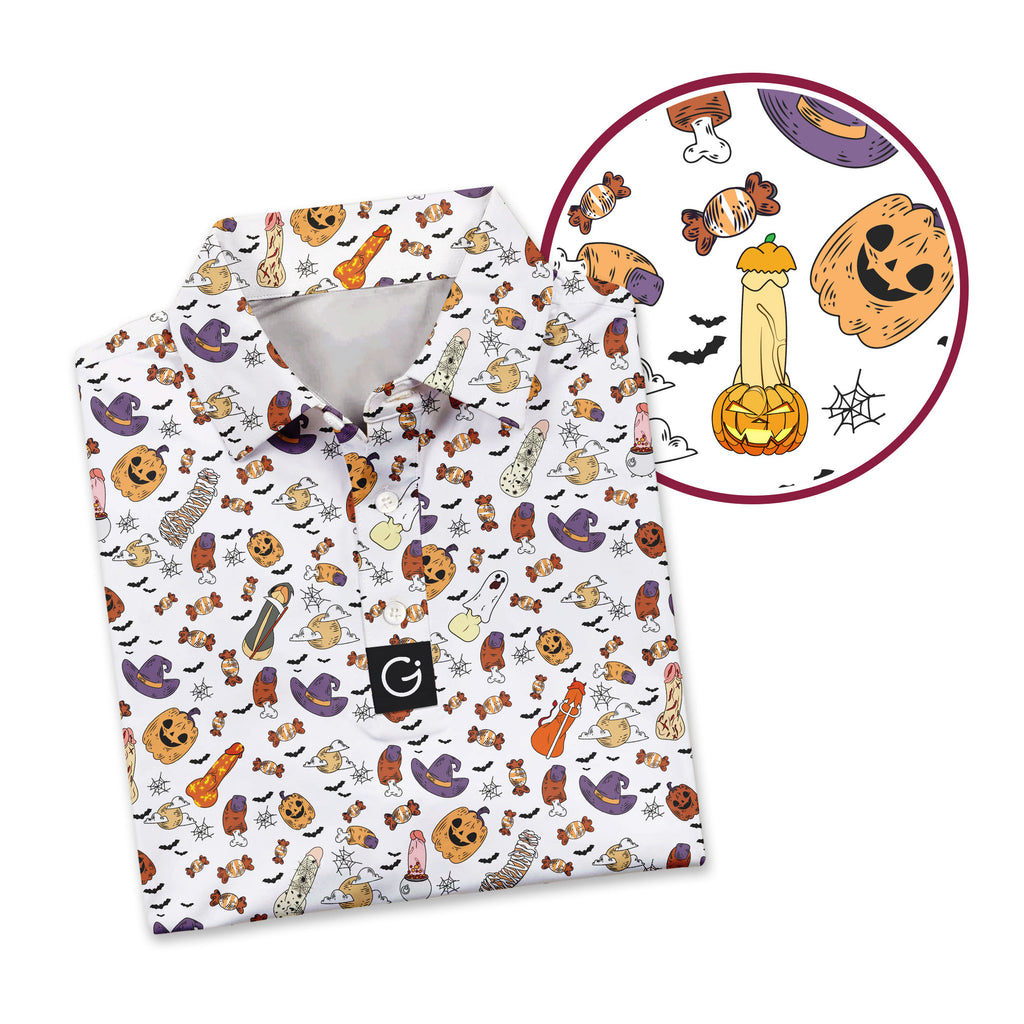 Trick or Meat Halloween Surprise - Funny Golf Polo Shirt Polo Shirt For Men