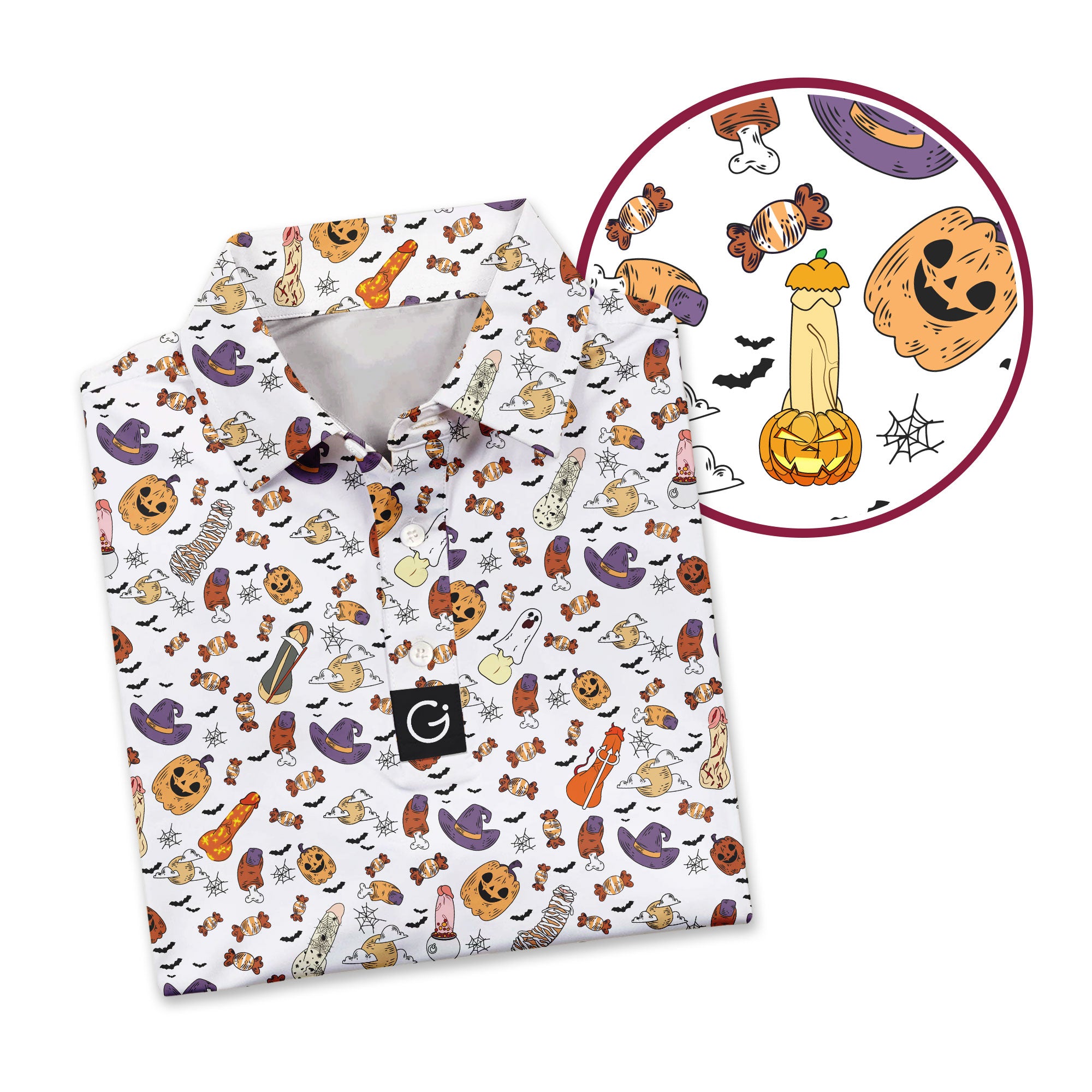 Trick or Meat Halloween Surprise - Funny Golf Polo Shirt Polo Shirt For Men