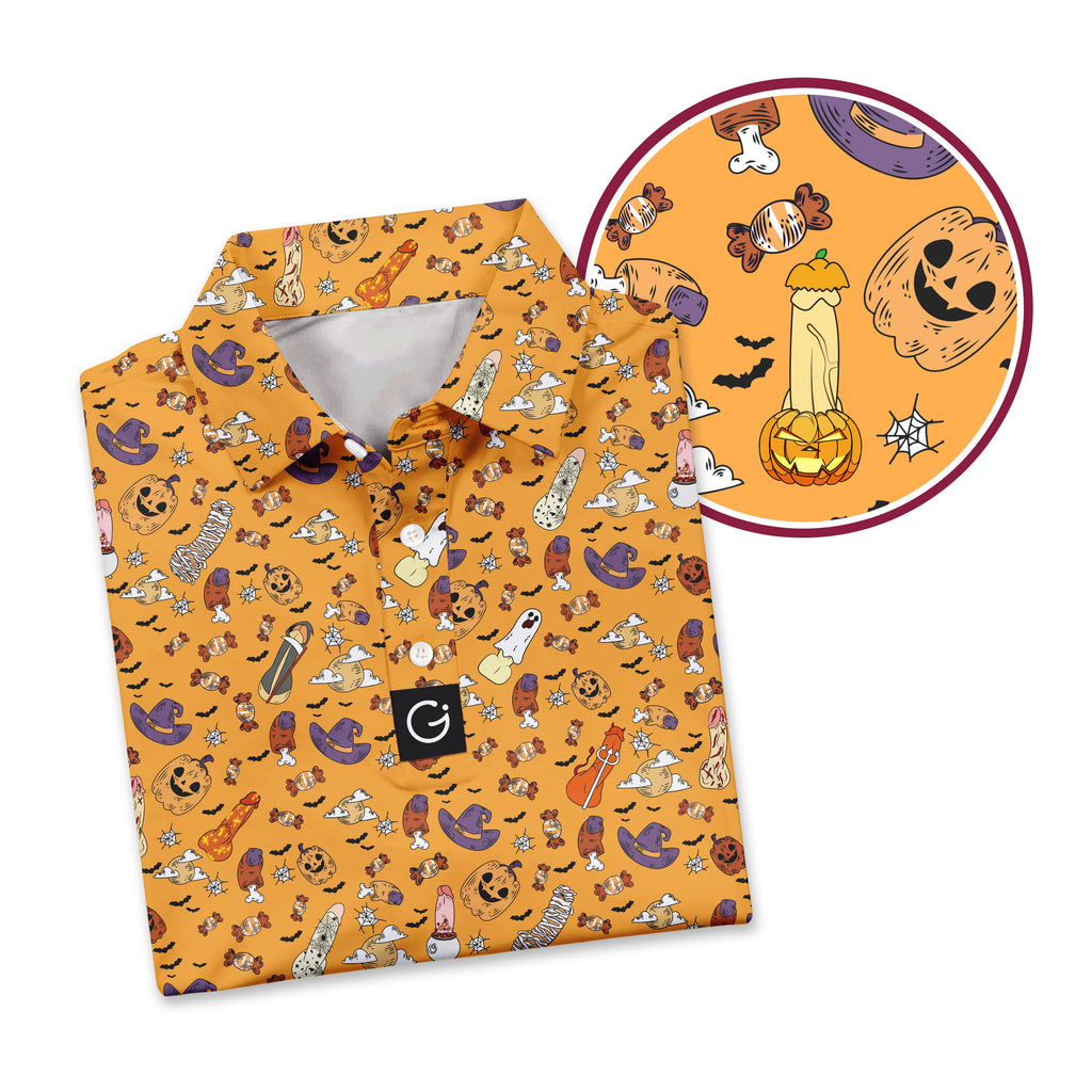 Trick or Meat Halloween Surprise - Funny Golf Polo Shirt Polo Shirt For Men