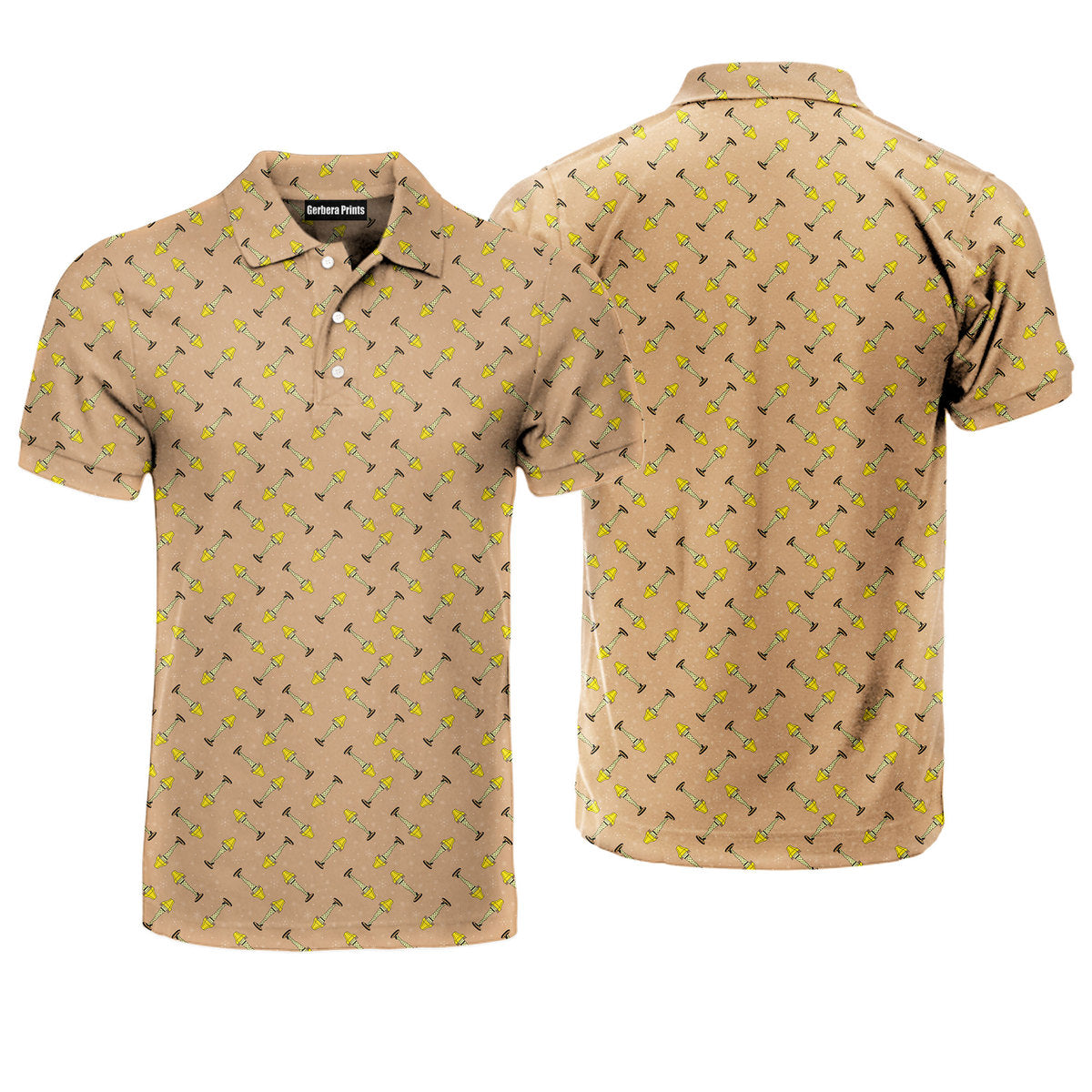 The Fragile Leg Lamp - Funny Golf Polo Shirt-Polo Shirt For Men-Gerbera Prints