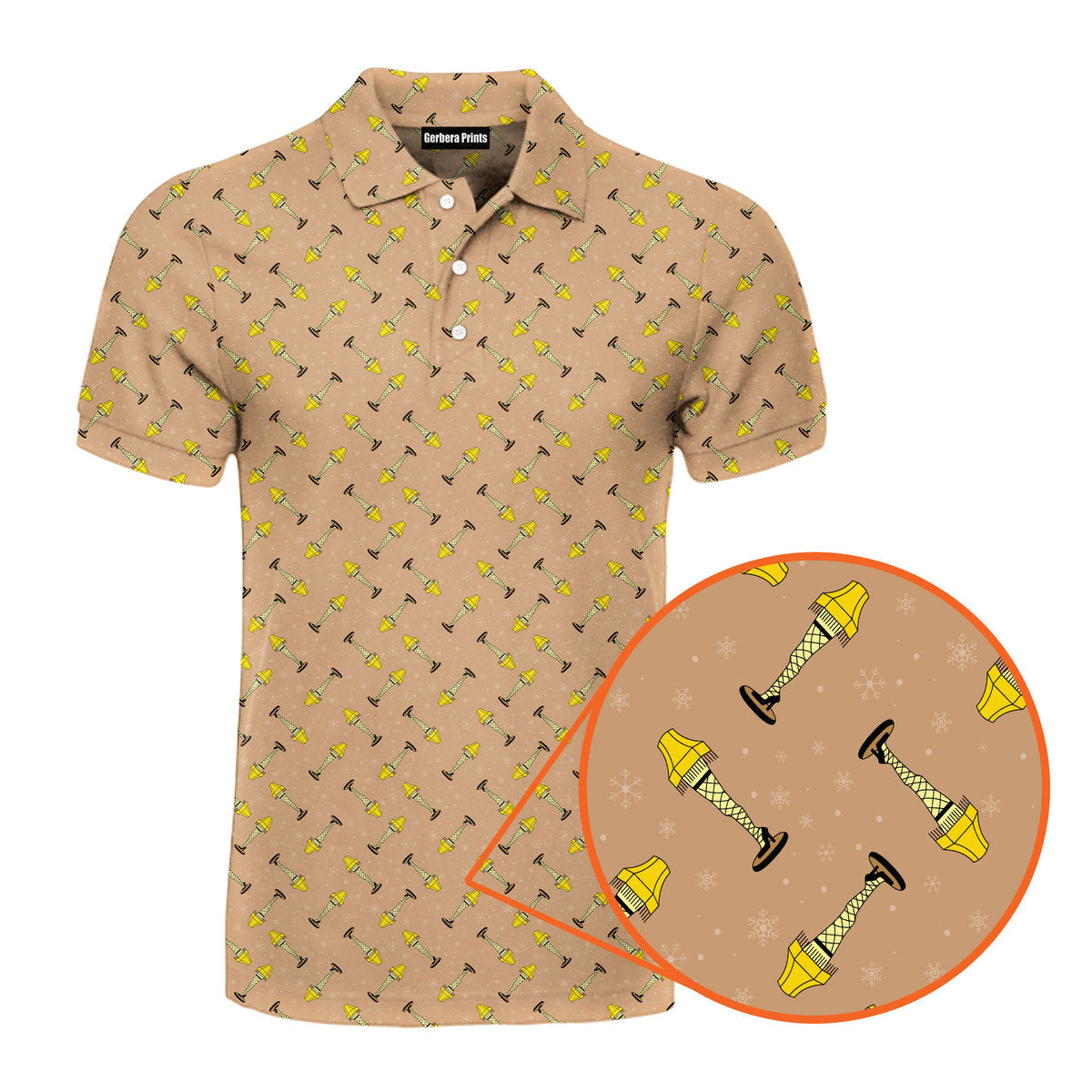 The Fragile Leg Lamp - Funny Golf Polo Shirt