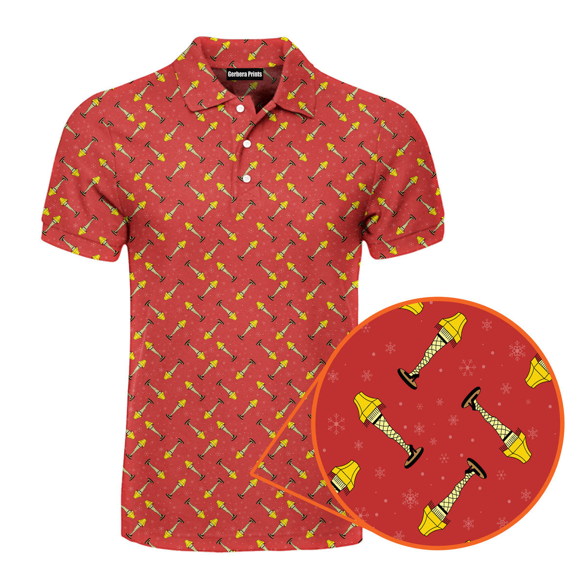 The Fragile Leg Lamp - Funny Golf Polo Shirt