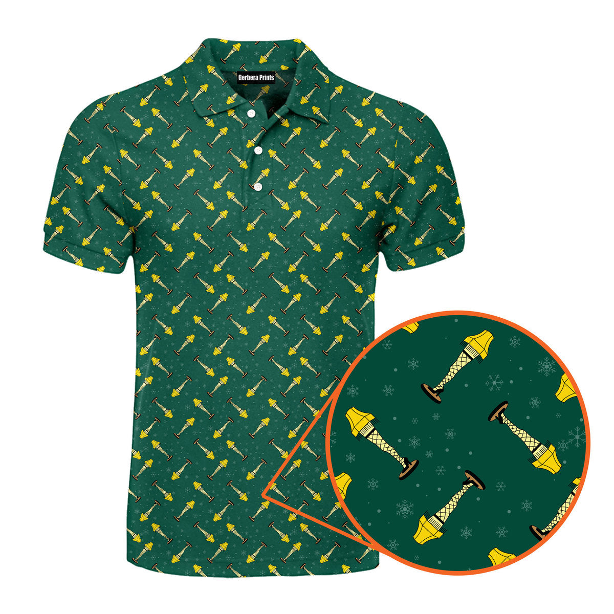 The Fragile Leg Lamp - Funny Golf Polo Shirt