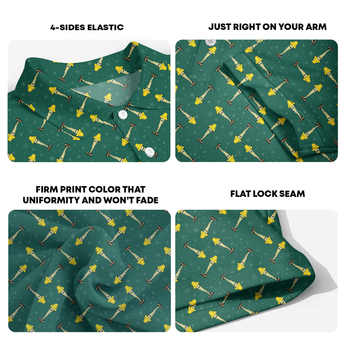 The Fragile Leg Lamp - Funny Golf Polo Shirt