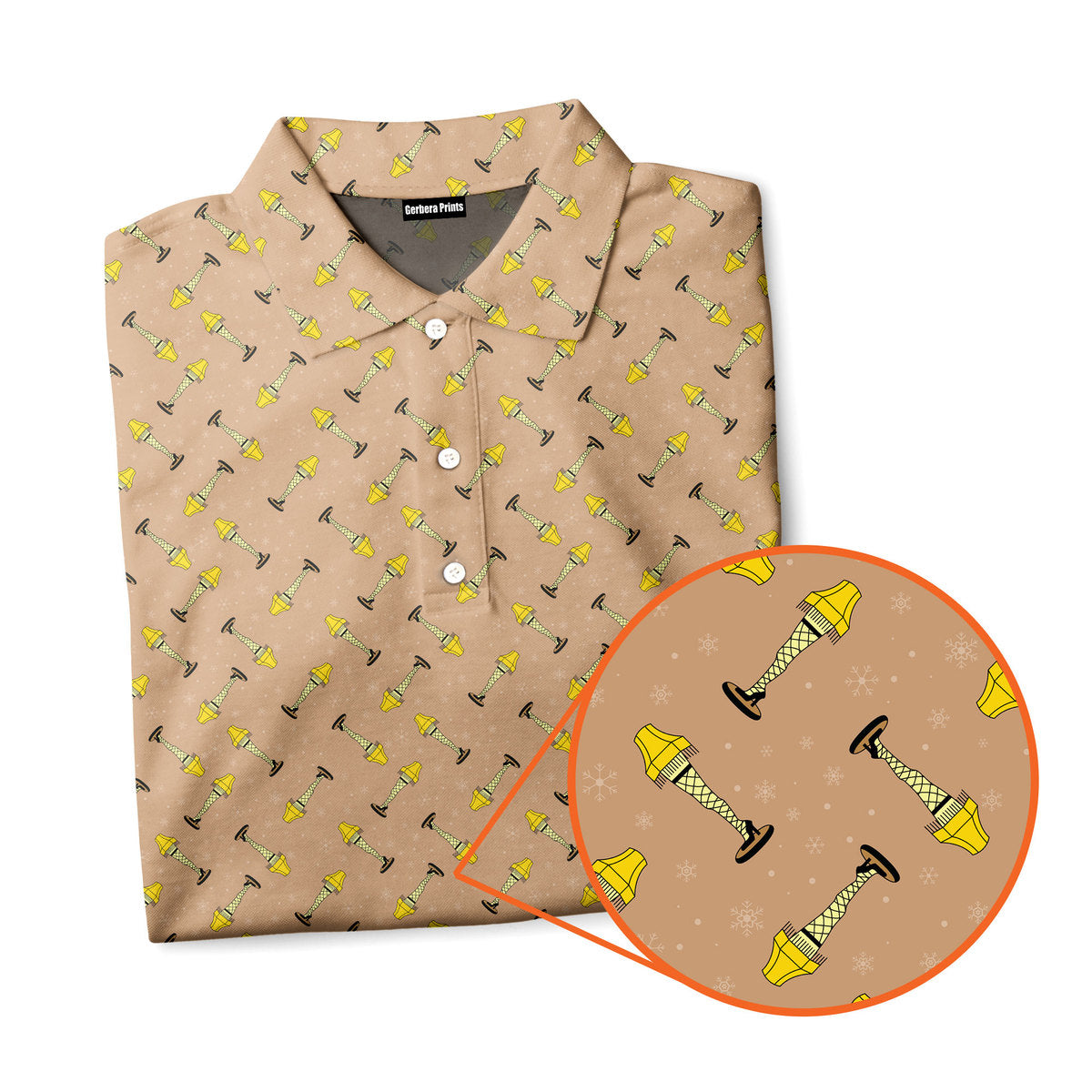 The Fragile Leg Lamp - Funny Golf Polo Shirt