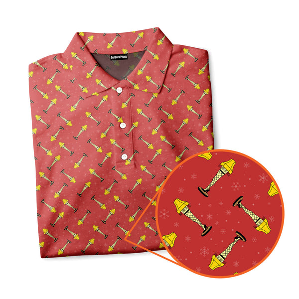 The Fragile Leg Lamp - Funny Golf Polo Shirt