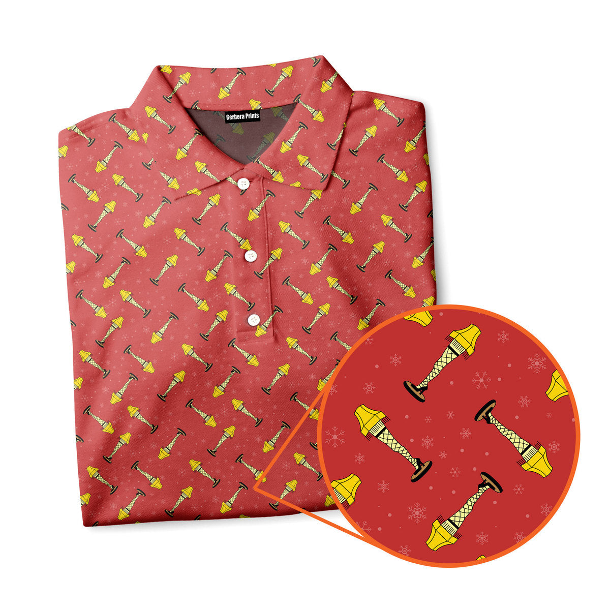 The Fragile Leg Lamp - Funny Golf Polo Shirt