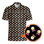 Fried Egg Bacon-Polo Shirt For Men-Gerbera Prints