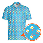 Fried Egg Bacon-Polo Shirt For Men-Gerbera Prints