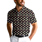 Fried Egg Bacon-Polo Shirt For Men-Gerbera Prints