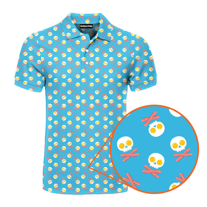 Fried Egg Bacon - Funny Golf Polo Shirt