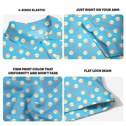 Fried Egg Bacon - Funny Golf Polo Shirt