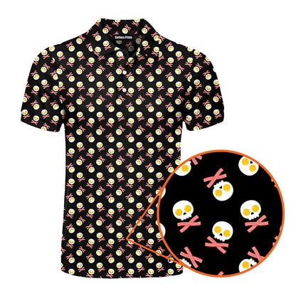 Fried Egg Bacon - Funny Golf Polo Shirt
