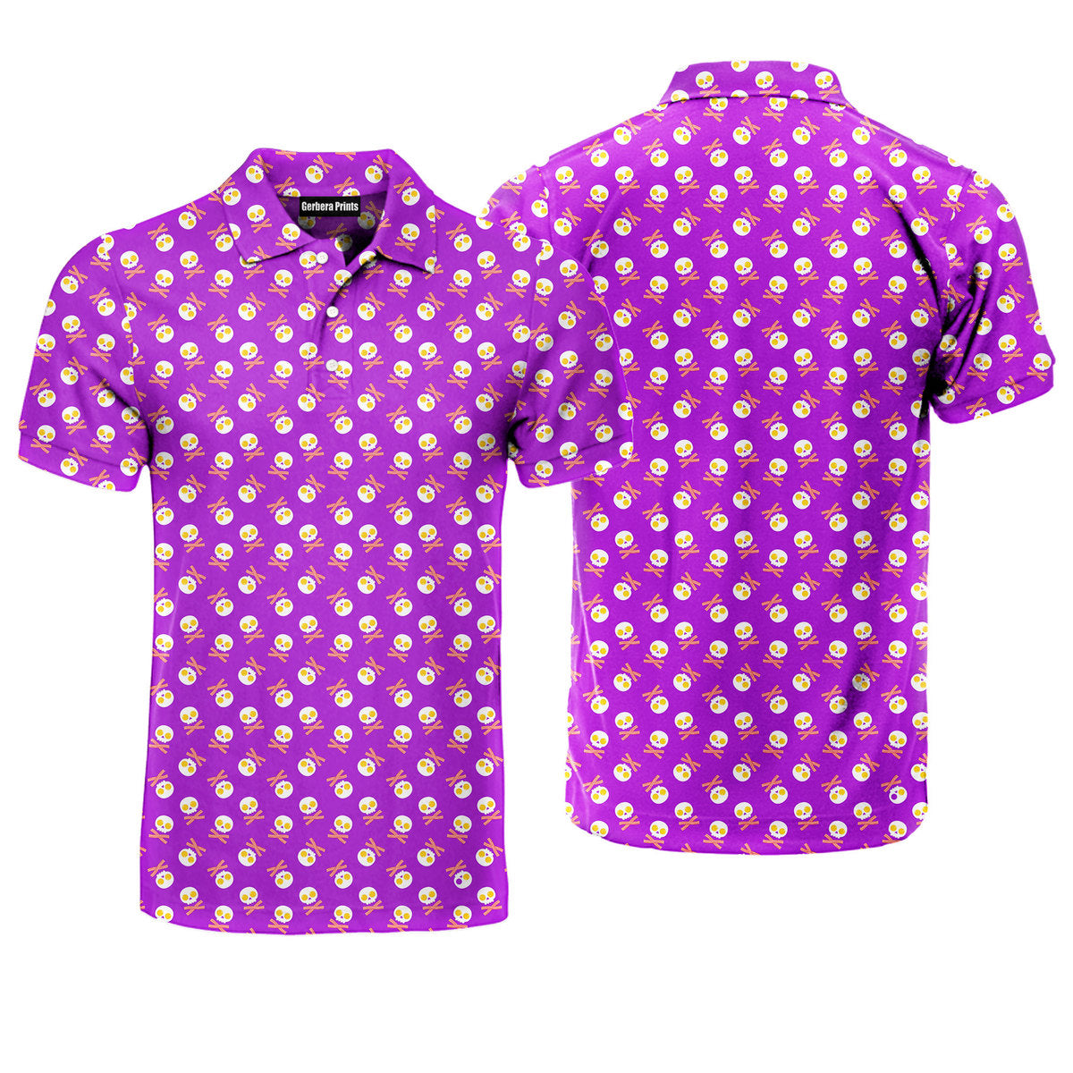 Fried Egg Bacon - Funny Golf Polo Shirt-Polo Shirt For Men-Gerbera Prints