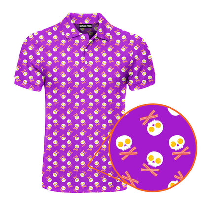 Fried Egg Bacon - Funny Golf Polo Shirt