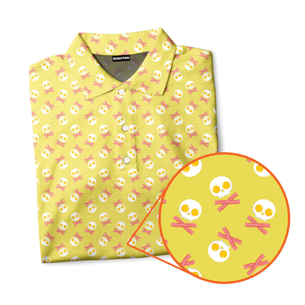 Fried Egg Bacon - Funny Golf Polo Shirt-Polo Shirt For Men-Gerbera Prints