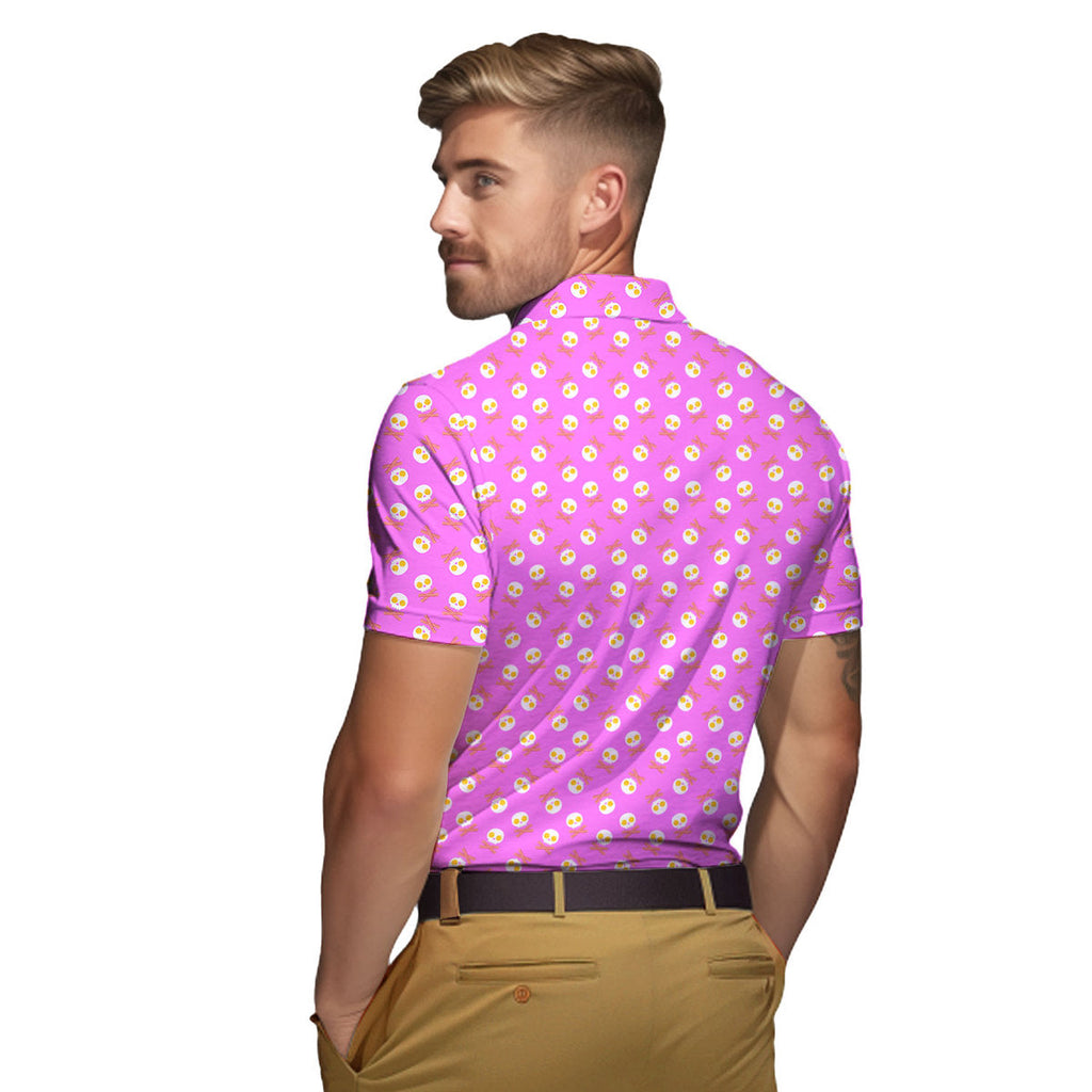 Fried Egg Bacon - Funny Golf Polo Shirt-Polo Shirt For Men-Gerbera Prints